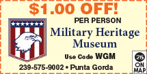 Discount Coupon for Military Heritage Museum